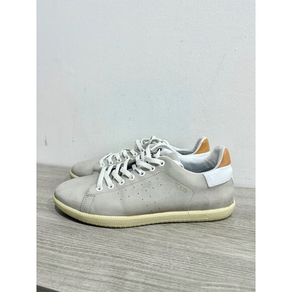 Tod's Suede Perforated T Low Top Comfort Sneakers Light Gray Men's Size US 6.5 - Picture 3 of 7